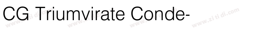 CG Triumvirate Conde字体转换